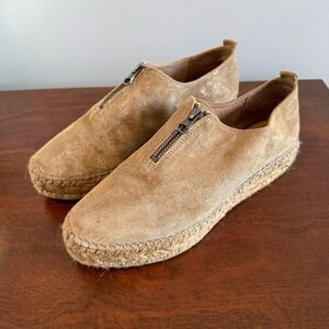 Eric Michael Espadrilles Gold Metallic – Size 39 – Excellent Condition